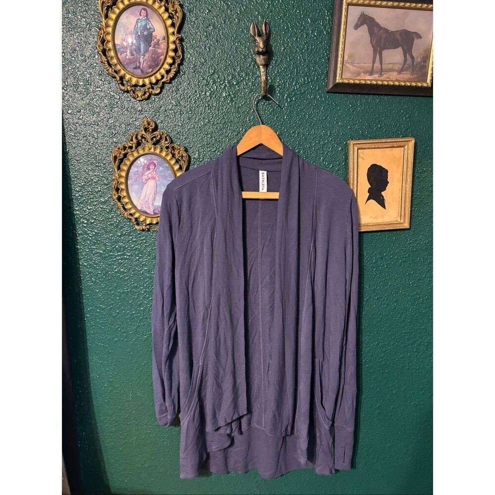 Athleta Women’s Blue Open Front Cardigan Sz Small